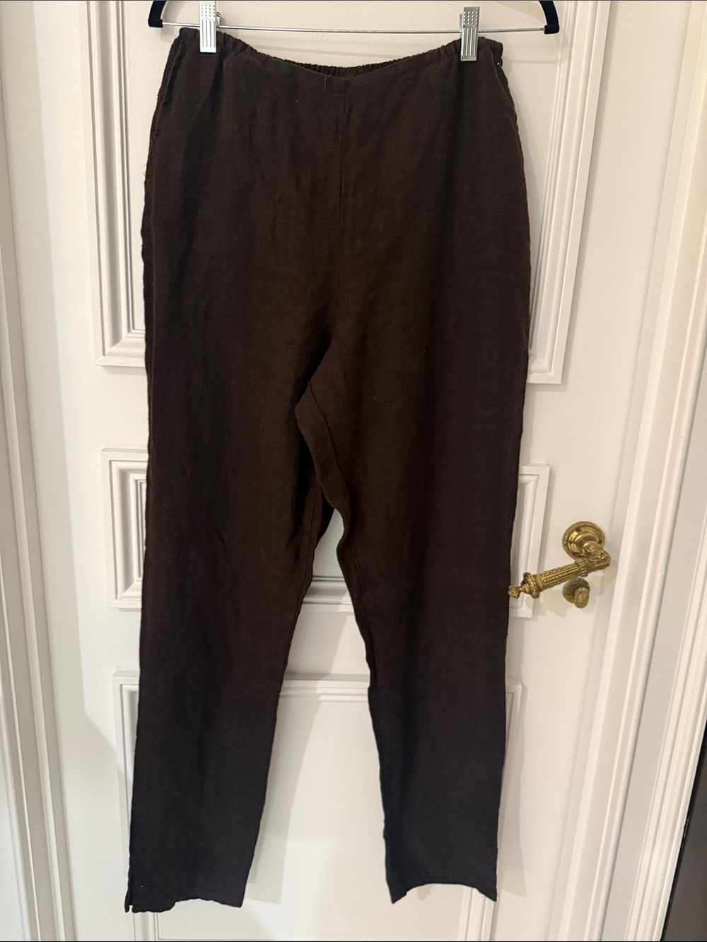 NWOT Flax Women’s Brown Linen Pants - Small